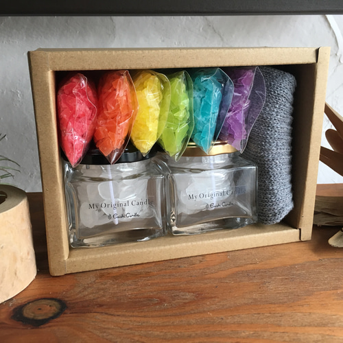 おうちでキャンドル作りキット】オリジナル モザイクキャンドル 手作り