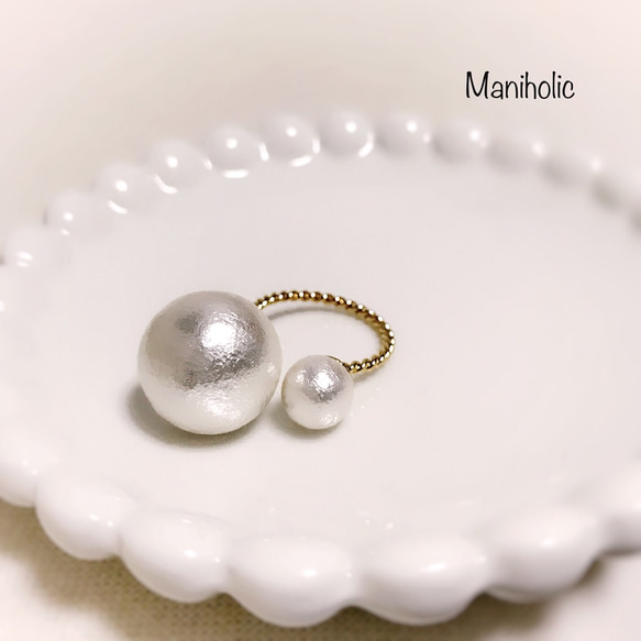 double cottonpearl ring 4枚目の画像