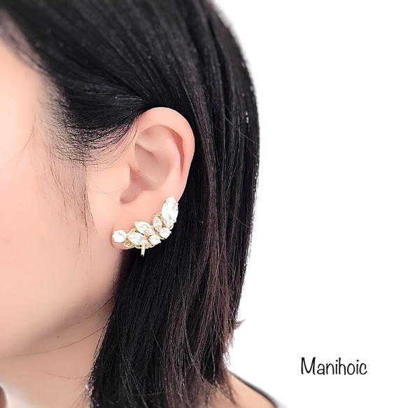 Swarovskicrystal earring set 2枚目の画像