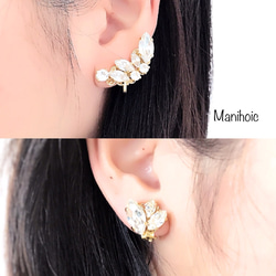 Swarovskicrystal earring set 3枚目の画像