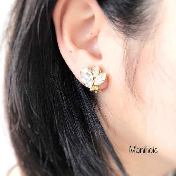 Swarovskicrystal earring set 4枚目の画像