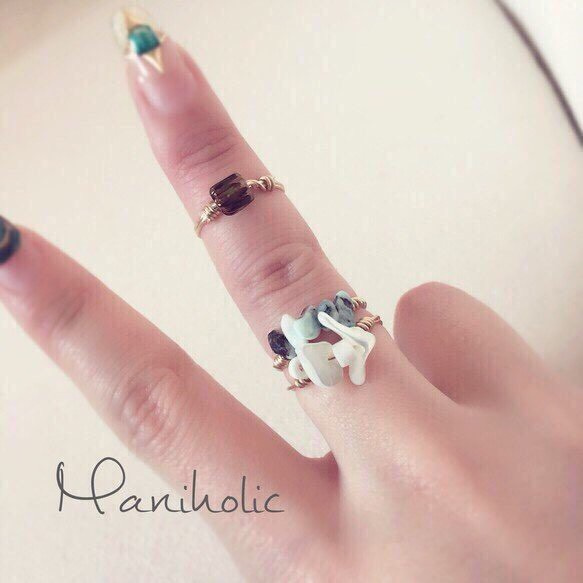 wire ring 3pieces (earth) 2枚目の画像