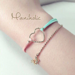 love♡heart bracelet 1枚目の画像