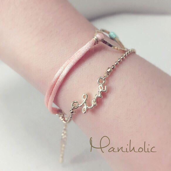 love♡heart bracelet 2枚目の画像