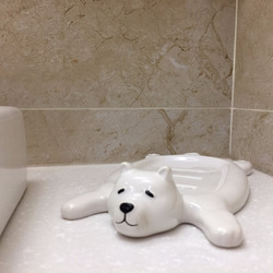 北極熊地毯肥皂盤 第3張的照片