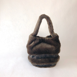 【一点物】[送料込] eco fur handbag 4枚目の画像