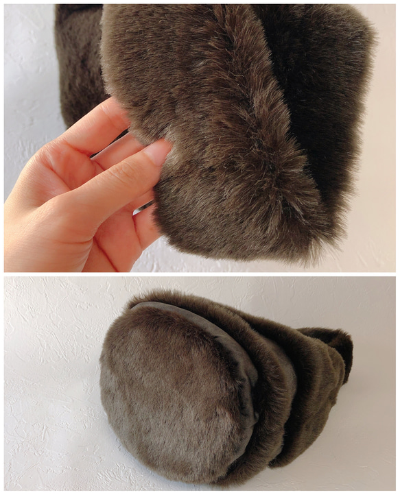 【一点物】[送料込] eco fur handbag 7枚目の画像