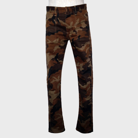 [展示作品]迷彩プリントツイルパンツ 13枚目の画像