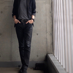 【展示作品】コーティングデニム5ポケットパンツ 9枚目の画像