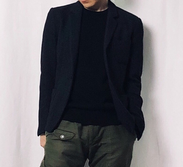 [展示作品]ウールツィードショートジャケット 11枚目の画像