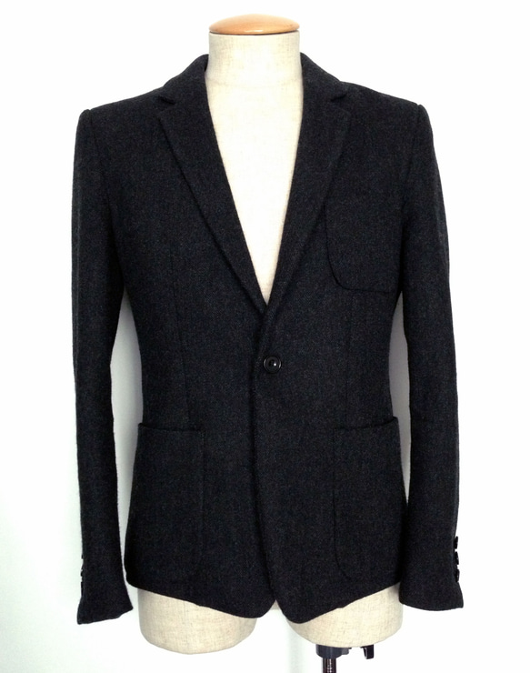 [展示作品]ウールツィードショートジャケット 14枚目の画像