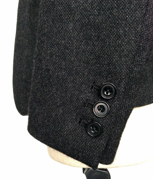 [展示作品]ウールツィードショートジャケット 17枚目の画像