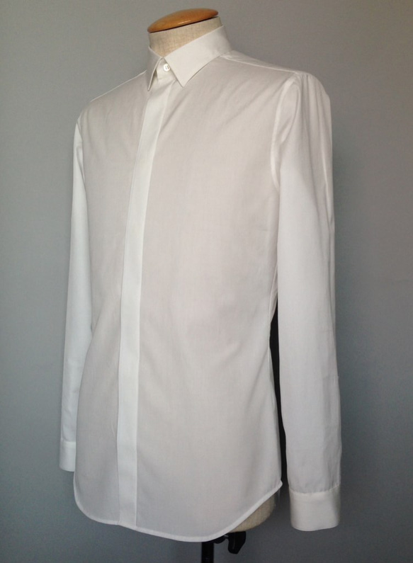 【展示作品】100/2コーマブロードフライフロントシャツ 9枚目の画像