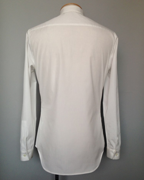 【展示作品】100/2コーマブロードフライフロントシャツ 12枚目の画像