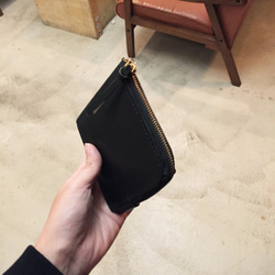 Oct 十月製作所 - 黑色植鞣皮革萬用錢包 ultra Wallet in Black 第3張的照片