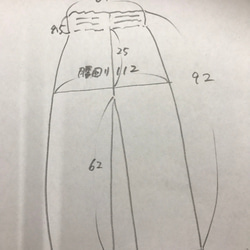 【南の風つかい様注文分】リネン ウエストゴム ワイドパンツ (生成) 2枚目の画像