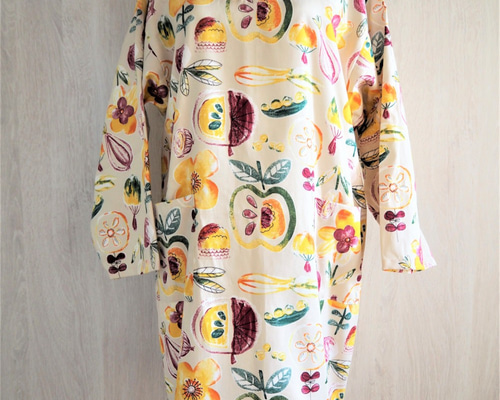 カラフルフルーツデザインエプロン チャイルド 学研 カタログ エプロン