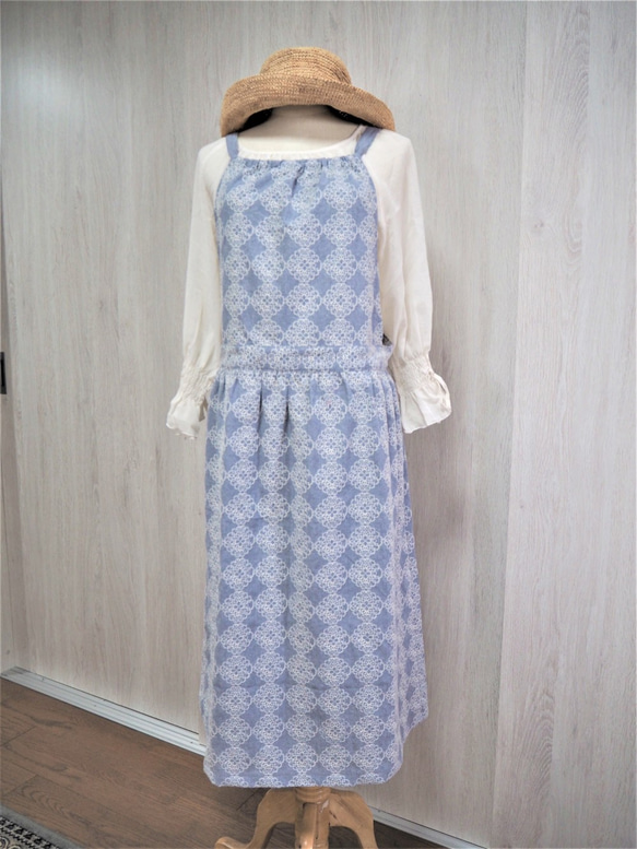 専用ページ  ハンドメイド　エプロンドレス　ワンピース　リバティ　120cm 120cm ハンドメイド子供服 リバティ✳︎田園風フリルエプロン