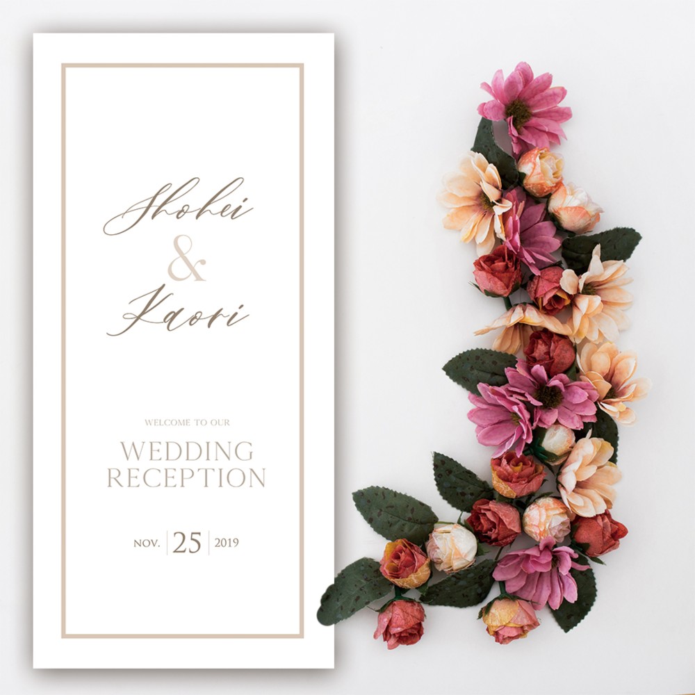 SJ003 / Sucré【シュクル】【セミオーダー】A4サイズ 結婚式席次表