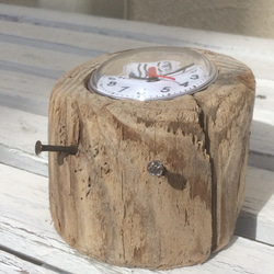 流木インテリア✨置き時計 2枚目の画像