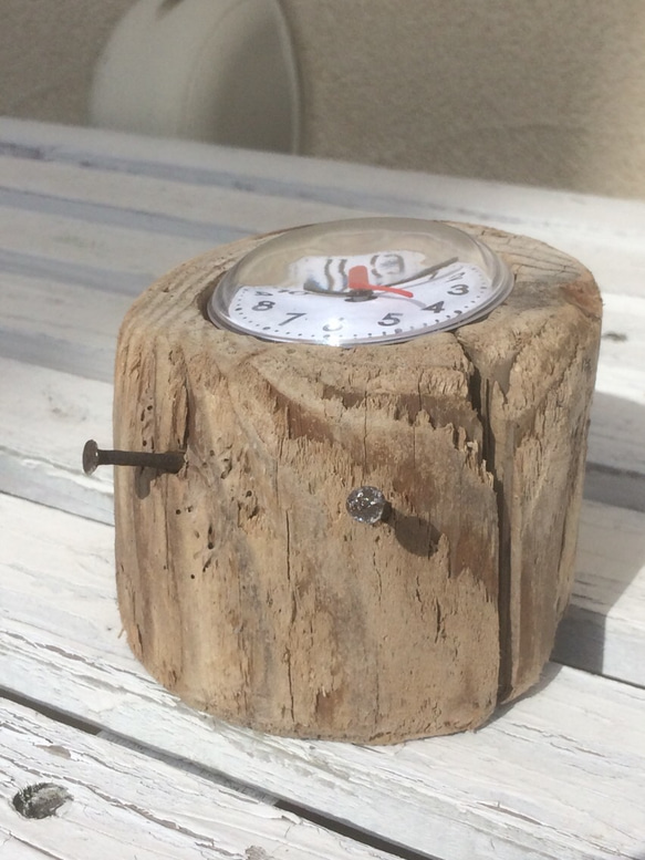 流木インテリア✨置き時計 2枚目の画像