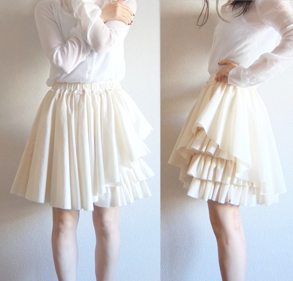 melty cream skirt