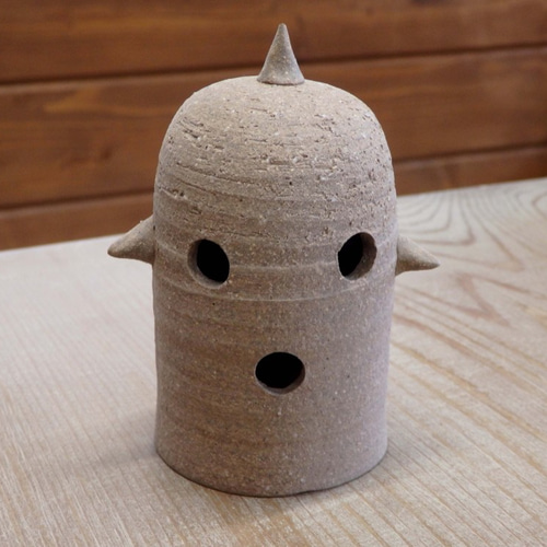 ◇ハニワ・はにわの置物（でか目ツノはにわ）◇ その他置物 森嶌技巧