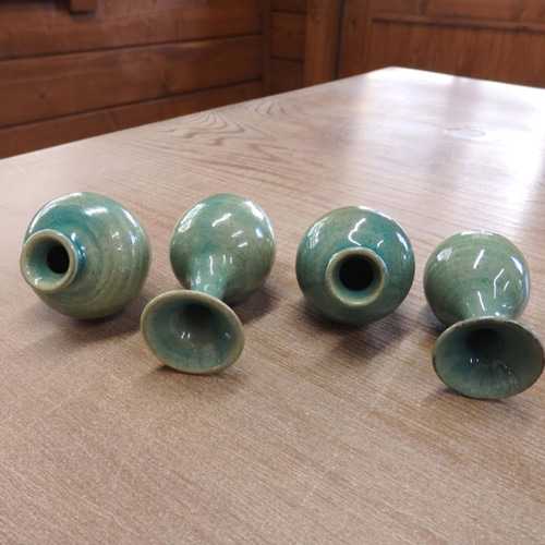 ◇ミニチュアの壺、小つぼ・青◇ その他置物 森嶌技巧（m-gikou） 通販