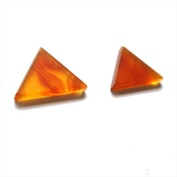 アクリルヴィンテージ板　三角形　ジューシーオレンジ  pj088 2枚目の画像