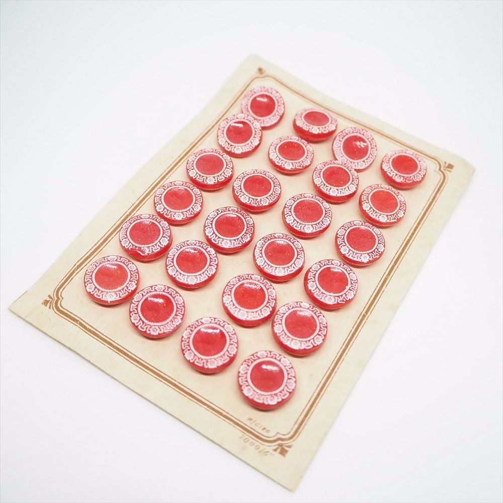 アンティーク　ガラスボタン　１９〜２０世紀　オーストリア・チェコスロバキア製