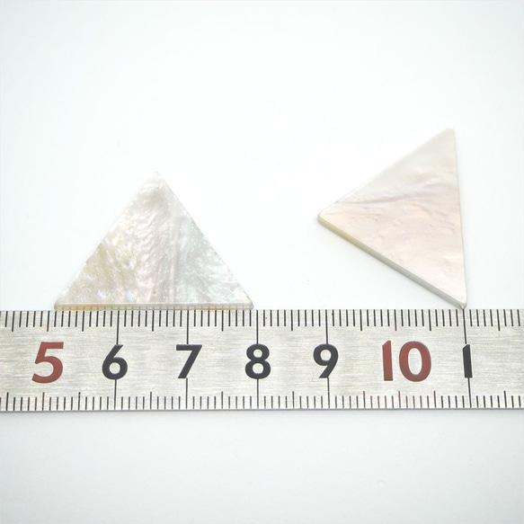 アクリルヴィンテージ板　三角形 ラメパーリー  f011 2枚目の画像
