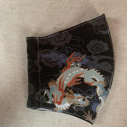 301 和柄　インナーマスク　龍×獅子　父の日プレゼント 2枚目の画像