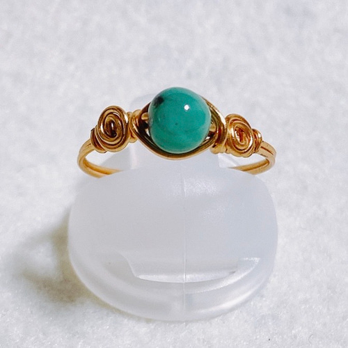 アクアマリン6mm ワイヤーリング 指輪・リング Jewellery De-co
