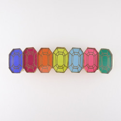 【SALE\600】FAKEJEWELRY BIG BARRETTE(multi) 1枚目の画像