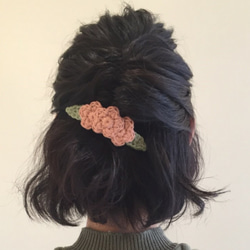 【SALE\600】mama BARRETTE(L) pink 3枚目の画像