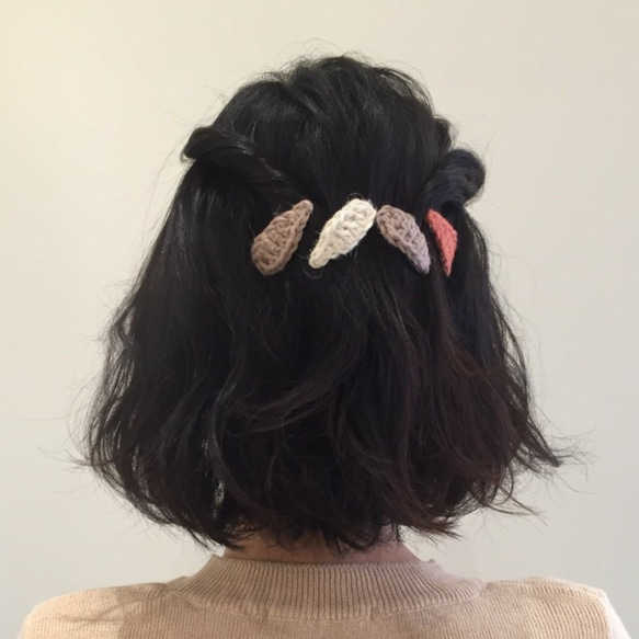 mama HAIR PIN (white) 3枚目の画像