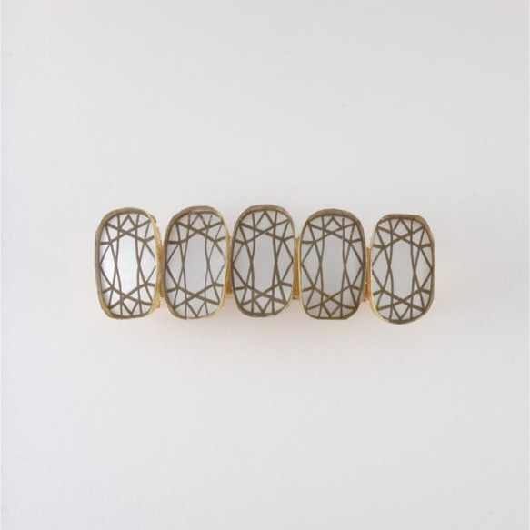 FAKEJEWELRY HAIR BARRETTE(silver) 1枚目の画像