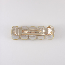 【SALE\500】FAKEJEWELRY HAIR BARRETTE(gold) 2枚目の画像