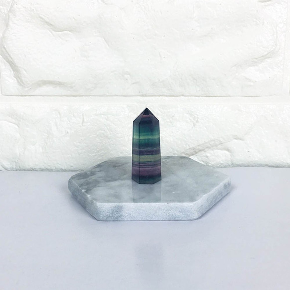 水晶柱-粉晶 黃虎眼石 黑曜石 螢石 白水晶 紫水晶辦公室裝置擺飾 第5張的照片