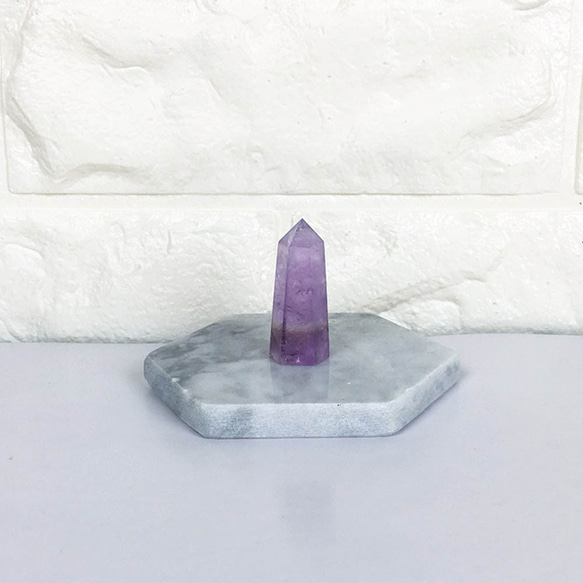 水晶柱-粉晶 黃虎眼石 黑曜石 螢石 白水晶 紫水晶辦公室裝置擺飾 第7張的照片
