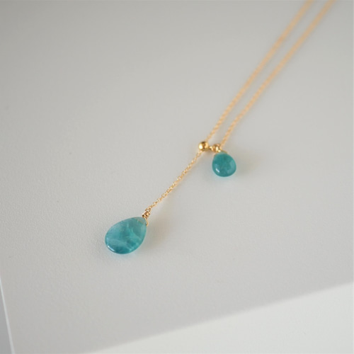 希少石 / 1点もの】グランディディエライトY字ネックレス 【送料無料