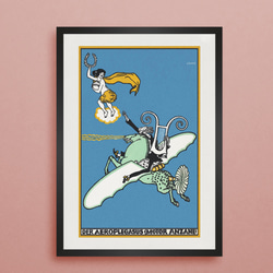 『ペガサス』インテリアポスター｜20世紀初期｜西洋画｜版画｜ヴィンテージ 1枚目の画像