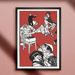 ダンス』インテリアポスター｜20世紀初期｜西洋画｜版画｜ヴィンテージ
