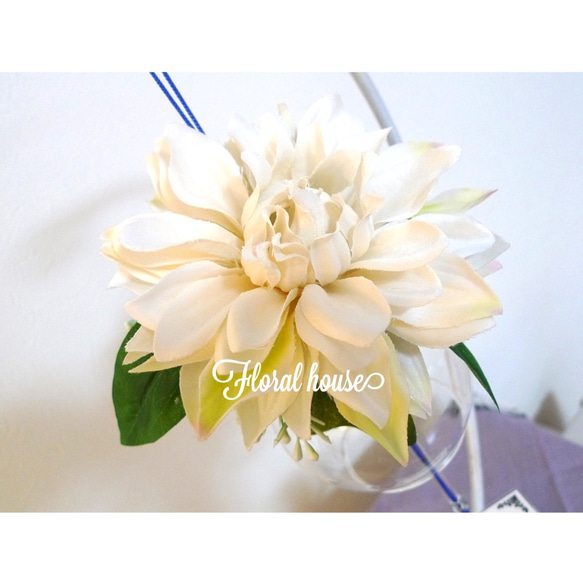 ♡Floral house♡　ホワイトダリアのWind bell♪ 4枚目の画像