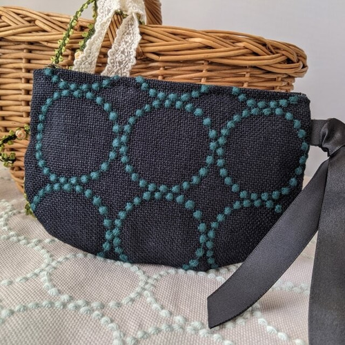 mina perhonen 【tambourine/navy＋green】タンバリン