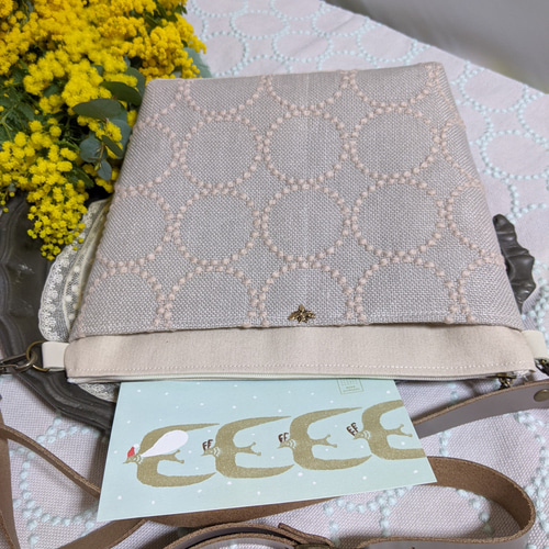 mina perhonen 【tambourine/beige＋light pink】タンバリン 