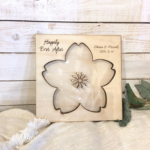 ハートドロップス サクラフレーム　｜ウェディング　結婚証明書　人前式                                     _______ K1685998014(12870円)