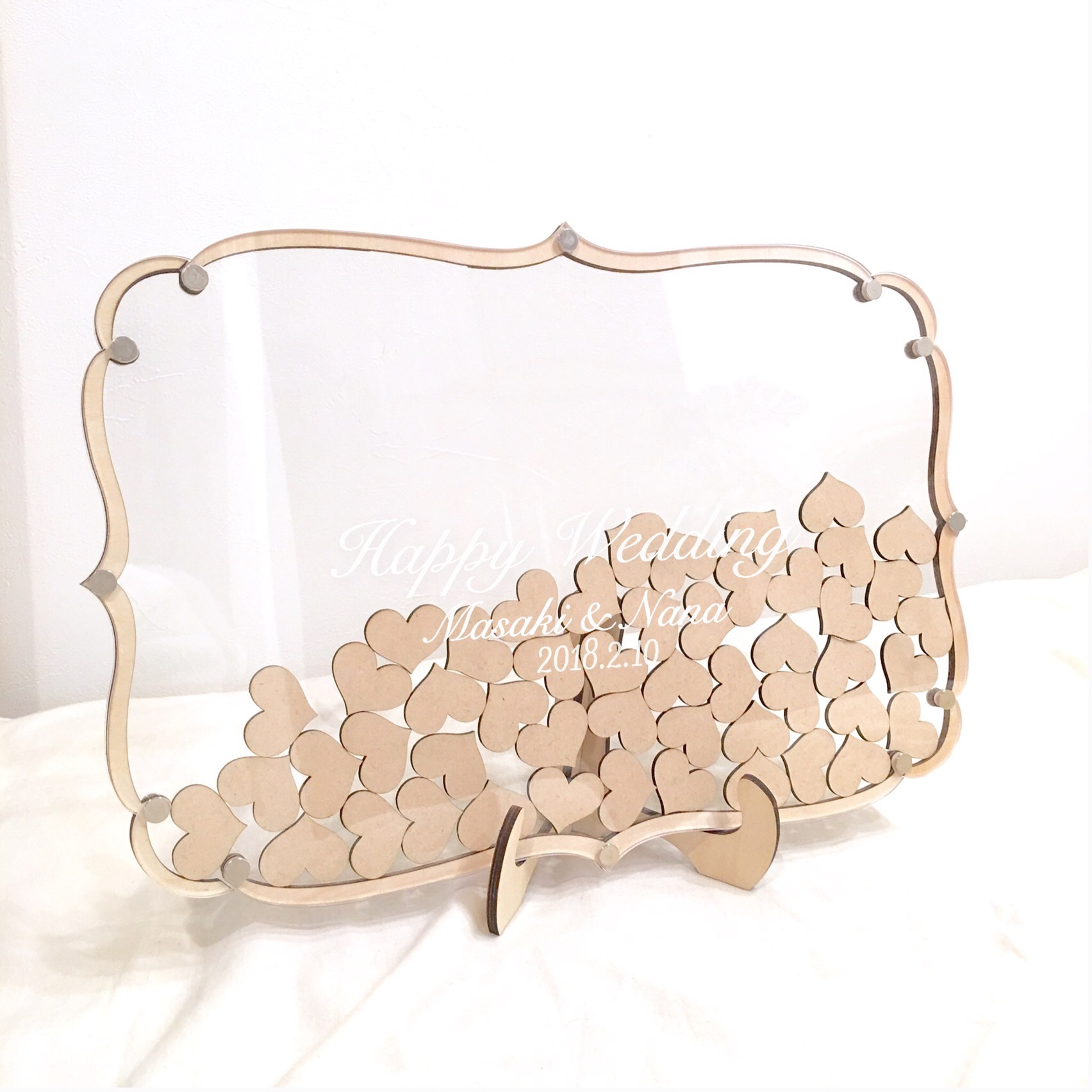 ハートドロップス®︎　スタードロップス 18名～100名様用　ラグジュアリーフレーム 【特集掲載】ウェディング結婚証明