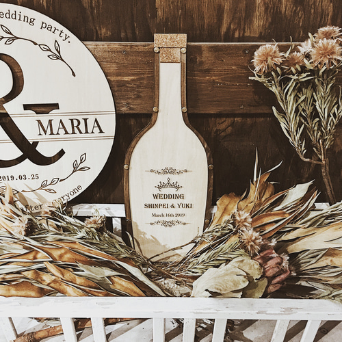 ハートドロップス シャンパンボトルデザイン 結婚式や二次会に最適