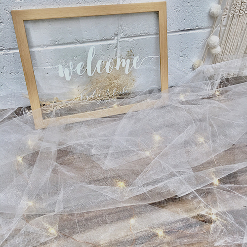 オーガンジー×フェアリーライトset ウェルカムスペース その他オーダー